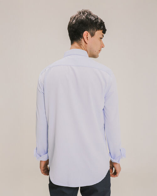 Camisa Fit Slim Azul